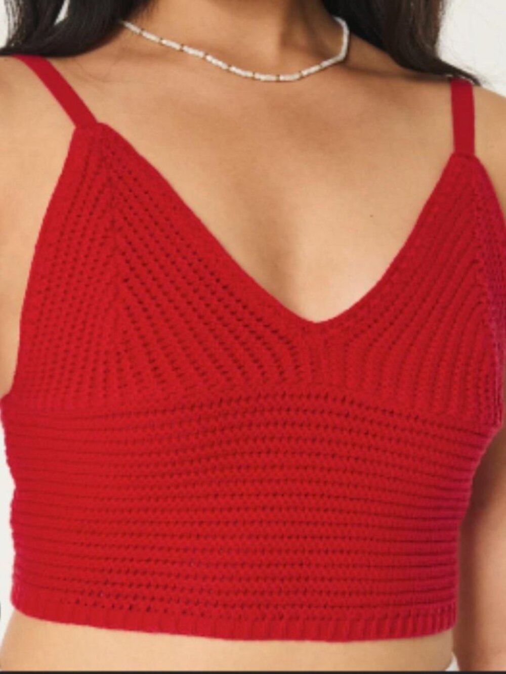 Hollister Co. Women's Red Crop-top
